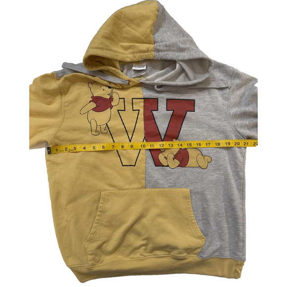 Disney Winnie The Pooh Hoodie Youth Large 11/13 Pullover Cartoon Bear Y2K Rare - Picture 5 of 7